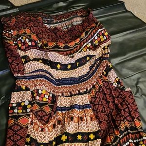 Strapless romper